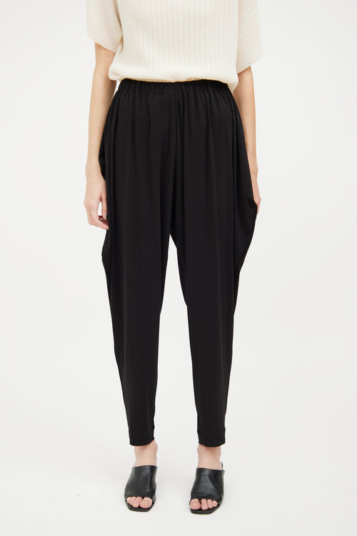 Issey Miyake Black Draped Pant