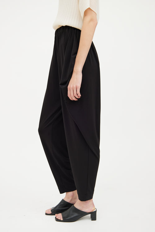 Issey Miyake Black Draped Pant