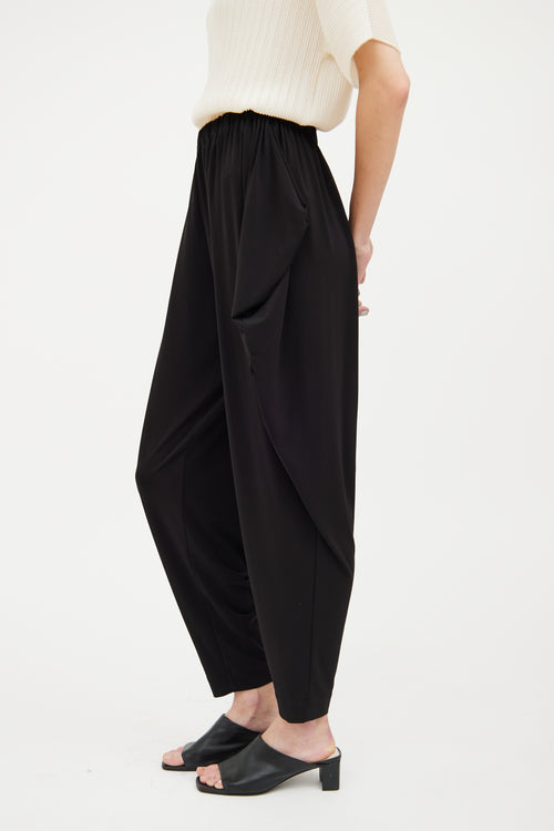 Issey Miyake Black Draped Pant