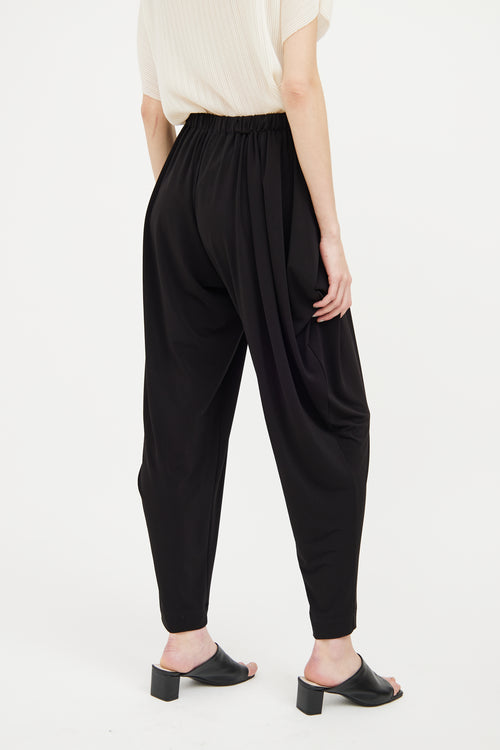 Issey Miyake Black Draped Pant