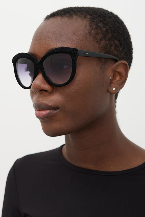 Italia Independent Black Velvet 092V/009 Tapered Sunglasses