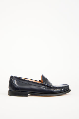 J. Crew Black Leather Winona Penny Loafer