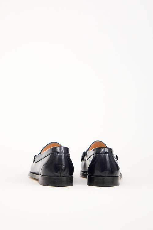 J. Crew Black Leather Winona Penny Loafer