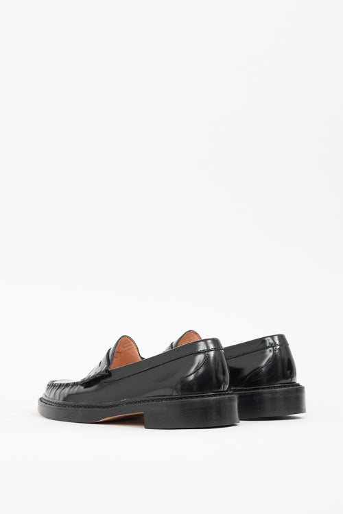 J.Crew Black Patent Leather Winona Penny Loafer