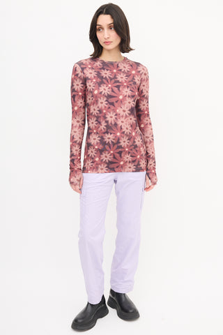 Jacquemus Brown Floral La Seconde Peau T-Shirt