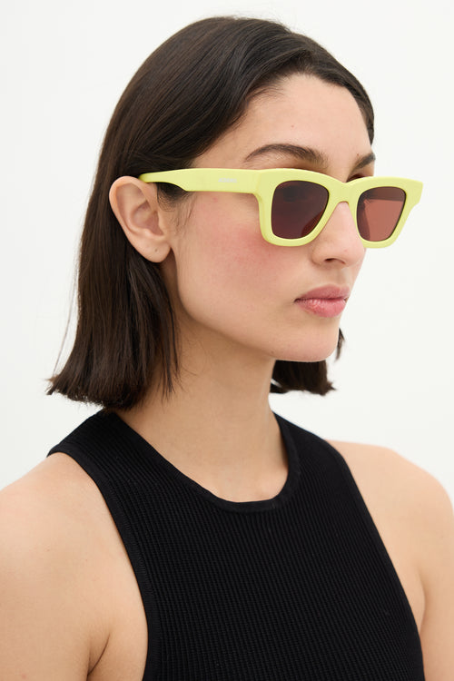  Neon Yellow Nocio Sunglasses