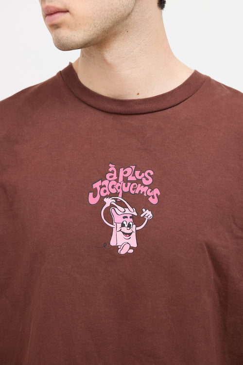 Jacquemus Brown Le Papier 
Le T-Shirt À Plus
 T-Shirt