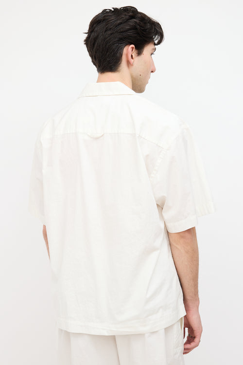 Jacquemus White Cherries La Chemise Jean Printed Shirt