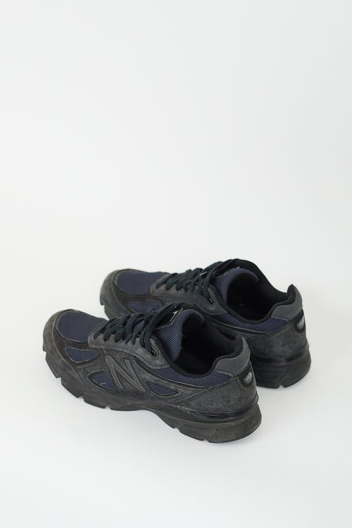 JJJJound X New Balance Dark Grey 
Navy 990v4 Sneaker