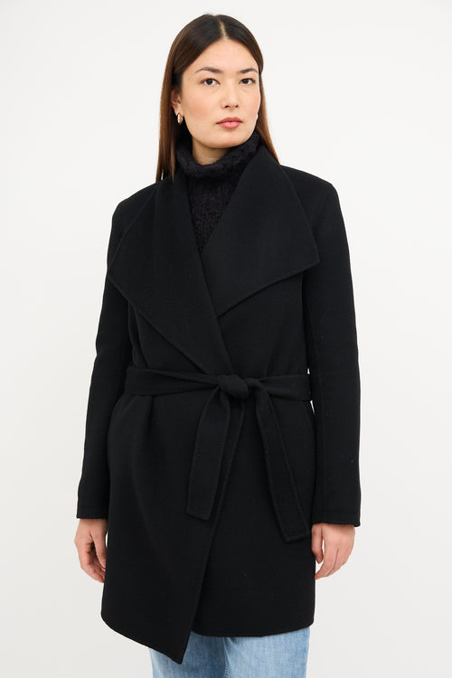 Joseph Black Double Cashmere Lisa Long Coat