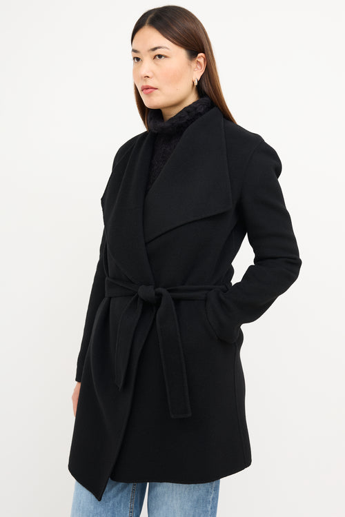 Joseph Black Double Cashmere Lisa Long Coat