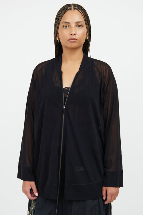 Soleil Sheer Zip Jacket