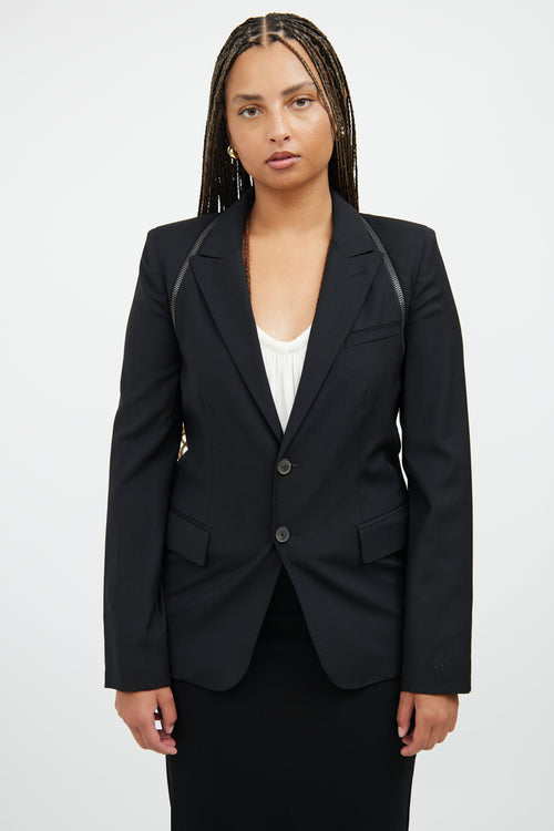 Femme Zipper Three Way Blazer