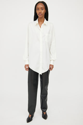 Jean Paul Gaultier Cream High Low Shirt