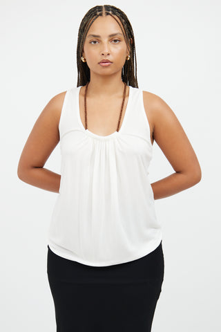 Femme White Rope Tank Top