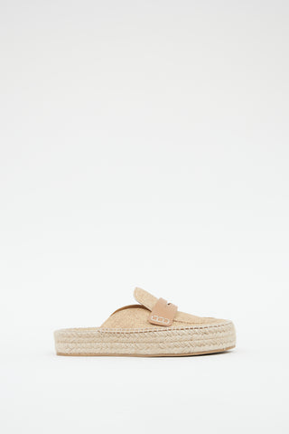 JW Anderson Beige Woven Mule