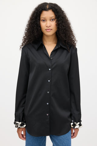 JW Anderson Black Chain Link Cuff Shirt