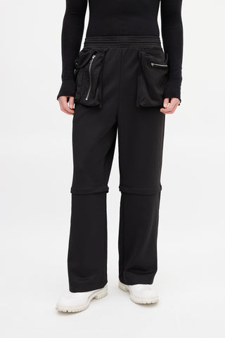 JW Anderson Black Convertible Track Pant