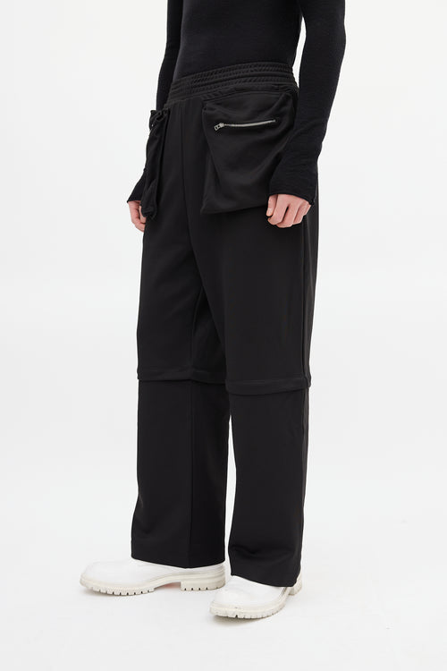 JW Anderson Black Convertible Track Pant