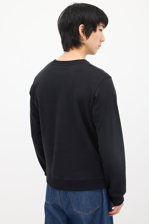 JW Anderson Black 
Multi Geometric Graphic Crewneck Sweatshirt