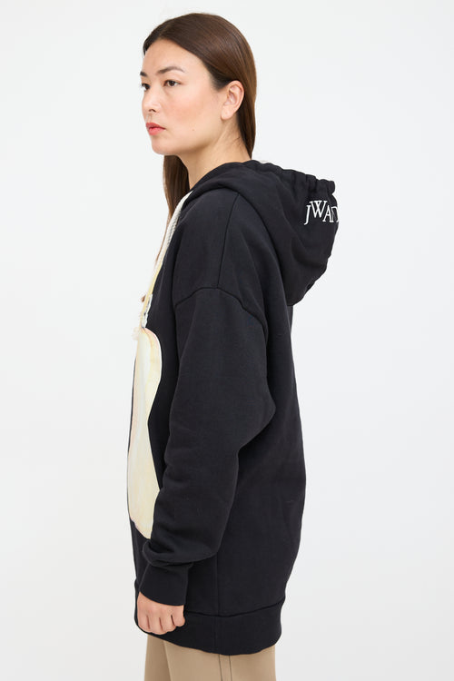 JW Anderson Black 
Yellow Squash Hoodie