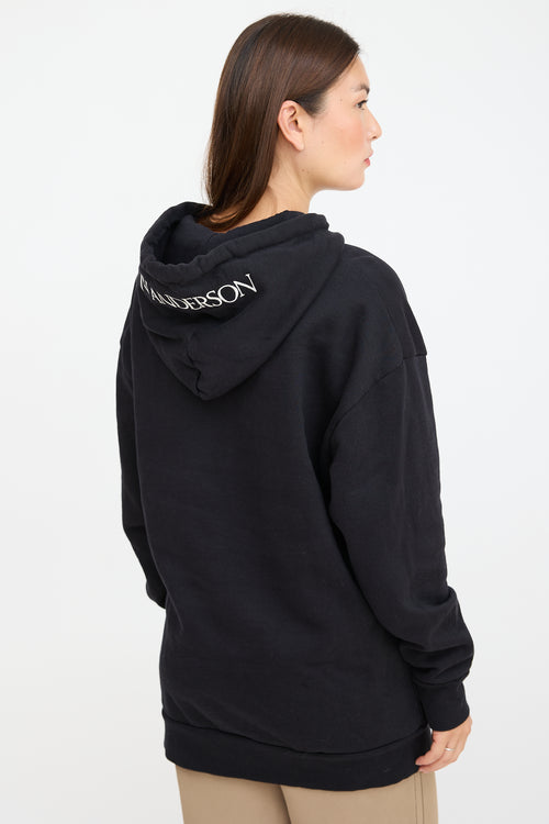 JW Anderson Black 
Yellow Squash Hoodie