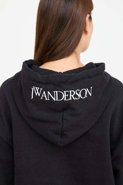 JW Anderson Black 
Yellow Squash Hoodie