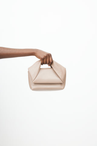 JW Anderson Brown Mini Twister Leather Bag