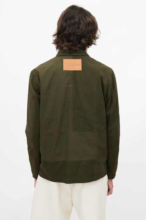 JW Anderson Green Utility Toggle Jacket