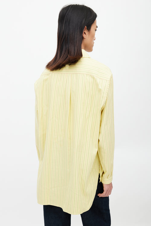 JW Anderson Yellow 
Multicolour Printed Striped Shirt