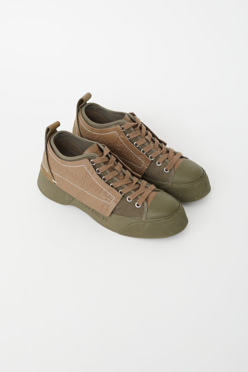 JW Anderson Khaki Green Chunky Low Top Sneaker