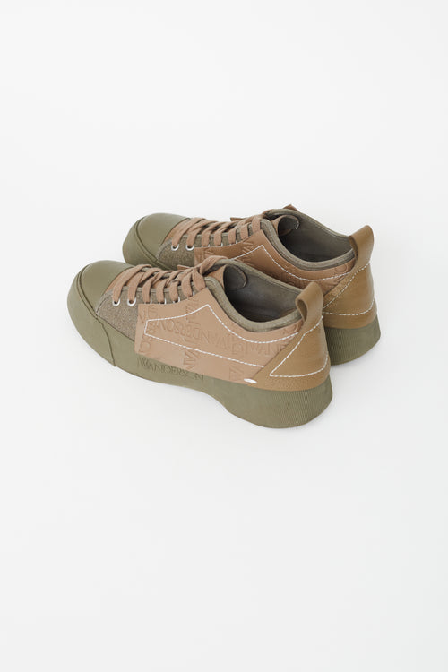 JW Anderson Khaki Green Chunky Low Top Sneaker