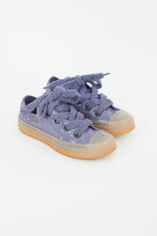 JW Anderson X Converse Purple Patent Leather Sneaker