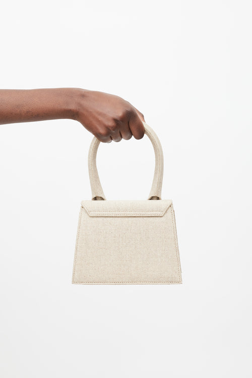 Jacquemus Beige Canvas Medium Le Chiquito Bag