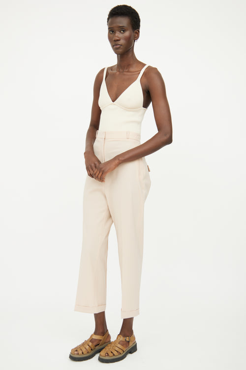 Jacquemus Brown Cuffed Pant