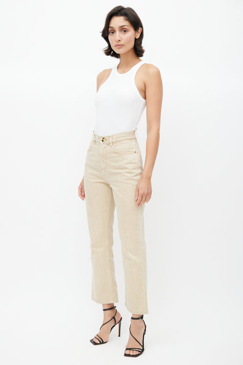 Jacquemus Beige Stonewash Slim Denim Jeans