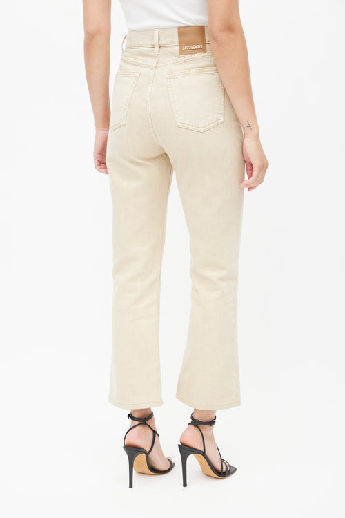 Jacquemus Beige Stonewash Slim Denim Jeans