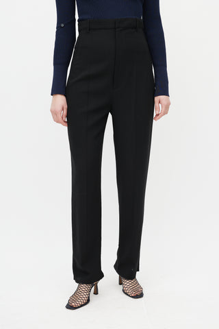 Jacquemus Black Wool High Waisted Trouser