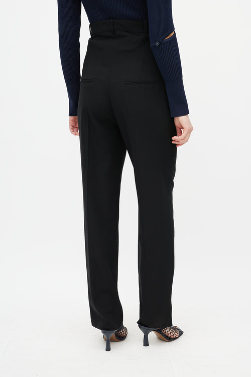 Jacquemus Black Wool High Waisted Trouser