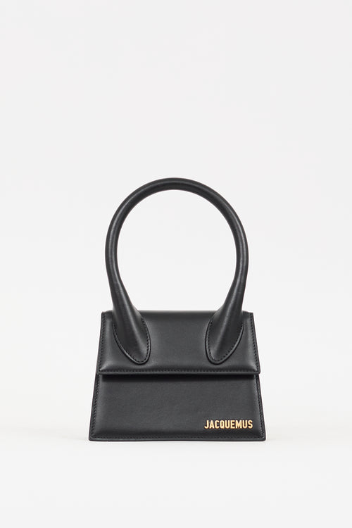 Jacquemus Black Leather Medium Le Chiquito Bag