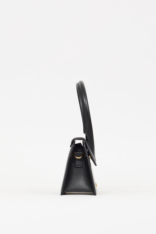 Jacquemus Black Leather  Medium Le Chiquito Bag