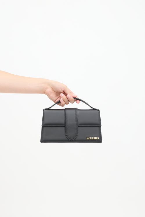 Jacquemus Black Leather Le Grand Bambino Bag