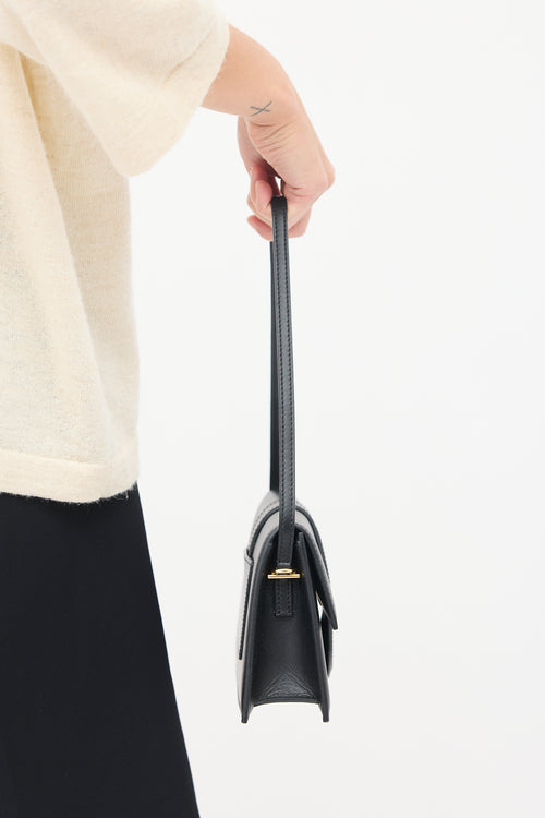 Jacquemus Black Leather Le Bambino Long Shoulder Bag