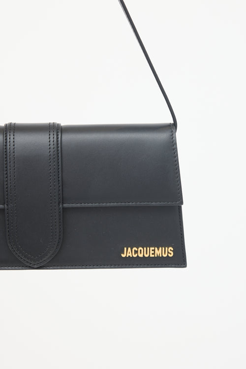 Jacquemus Black Leather Le Bambino Long Shoulder Bag