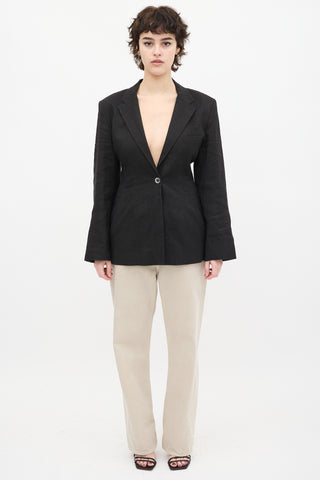 Jacquemus Black Hemp 
Wool Blend L
Amour Blazer