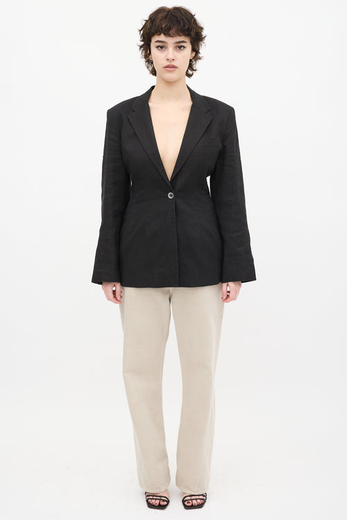 Jacquemus Black Hemp 
Wool Blend L
Amour Blazer