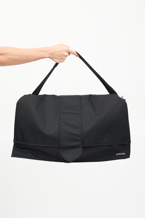 Jacquemus Black Nylon Le Bambino Voyage Bag