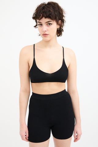 Jacquemus Black Ribbed Knit Co-Ord Set