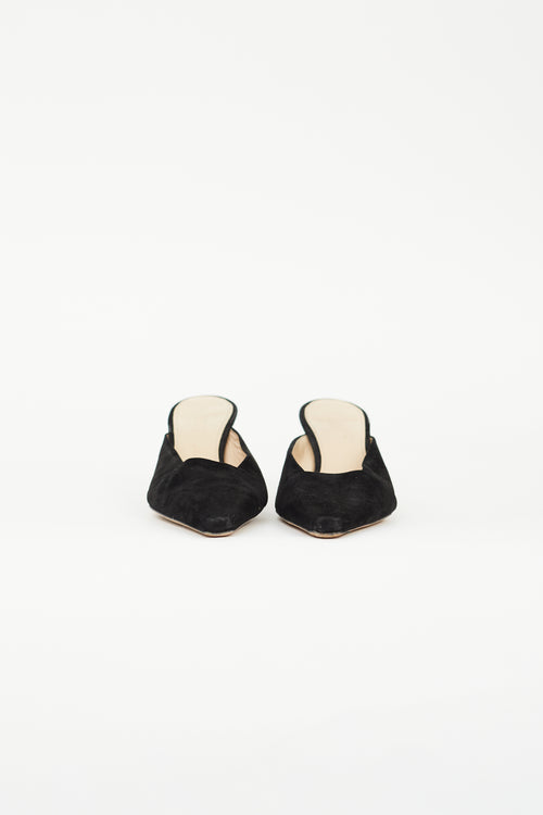 Jacquemus Black Suede Maceio 40 Sculptural Mule