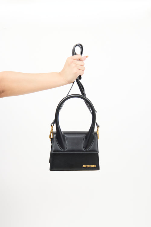 Jacquemus Black Leather Medium Le Chiquito Bag